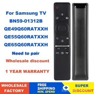 ใหม่ รีโมตคอนโทรล บลูทูธ BN59-01312B สําหรับ Samsung Smart QLED TV E43RU7406U QE43Q60RALXXN QE65Q70RATXXC QE49Q60RAT