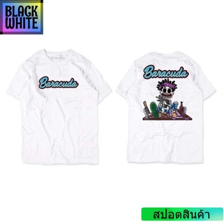 🔥พร้อมส่ง🔥 เสื้อยืดลาย DRUNK BARACUDA เสื้อผ้าอินเทรนด์เฉพาะบุค เสื้อยืดเท่ห์ เสื้อยืดฮิตๆ TSHIRT unisex oversi