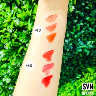 ✨ SIVANNA COLORS ✨ LITTLE CAT 🐱 SUPER-SMOOTH VELVET LIQUID LIPS SET : HF5055 🎉 ลิปจุ่มเนื้อดี สีสวยติดทนนาน