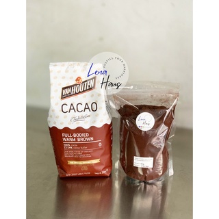 Cacao Powder Van Houten Full-Bodied Warm Brown ขนาด 100 g / 300 g / 500 g ผงโกโก้แวนฮูเต็น สีวอร์มบราวน์