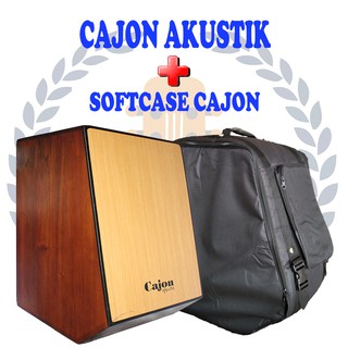 Cajon ไม้มะฮอกกานี อะคูสติก และไฟฟ้า แบบหนา