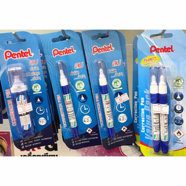ปากกาลบคำผิด Pentel ขนาด 4.2ml 12ml - รูปที่ 5