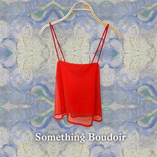 [New] Something Boudoir แท้💯 เสื้อสายเดี่ยว สายไขว้หลัง (สีส้ม)