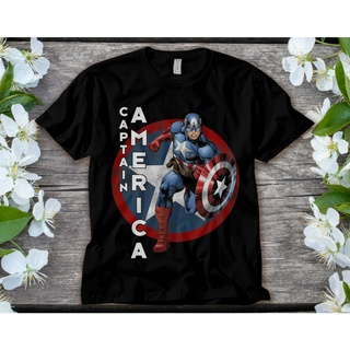 เสื้อยืด พิมพ์ลาย Marvel Capn America Avengers สําหรับผู้ชาย และผู้หญิงSize S-5XL