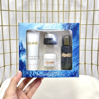 La mer ครีมล้างหน้า ทําความสะอาดผิวหน้า 4 ชิ้น (essential water-facial cleanser-face cream-eye cream) |||4||