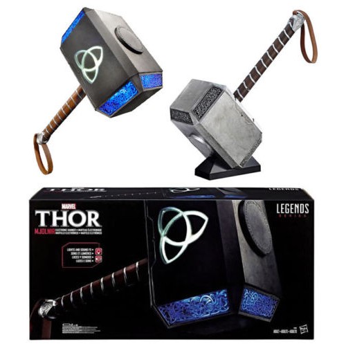 hasbro marvel legends thor mjolnir hammer electronic prop replica