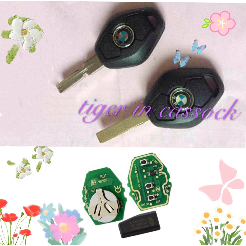 กุญแจรีโมท BMW 3 ปุ่ม EMS รุ่นเก่า ( ความถี่ 315MHz, 434MHz) พร้อมชิป 44 สําหรับ BMW EWS E46 E39 3 5 7 Series