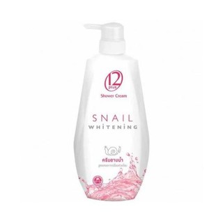 ﻿ครีมอาบน้ำ สบู่เหลวทเวลฟ์ พลัส Snail Whitening ขนาด 450 มล. 12Plus x 1 ขวด