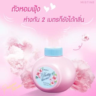 แป้งฝุ่น มิสทีน พริตตี้ บลูม เพอร์ฟูม ทัลคัม Mistine Pretty Blooms Perfume Talcum 100 g.