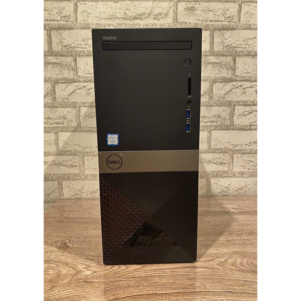 คอม Dell Vostro3670 I7 9700 Ram 8GB HDD 1TB +SSD 120 GB Win10 Homeแท้ มือสอง ส่งฟรี