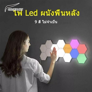 Led โคมไฟ โคมไฟติดผนัง ไฟรังผึ้ง Wall Light สปอตไลท์ ดาวน์ไลท์ สปอตไลท์บ้าน โคมไฟห้องนอน ไฟบ้าน ของตกแต่งบ้าน สวิตช์สัมผัสอัจฉริยะ