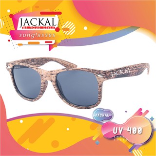 JACKAL SUNGLASSES แว่นตากันแดด รุ่น Traveller Wood grain WG005