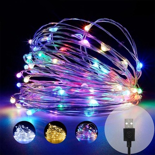 20เมตร USB สายไฟ Led ไฟหิ่งห้อย สำหรับตกแต่งปาร์ตี้ ไฟตกแต่งห้อง สำหรับตกแต่งบ้าน ไฟเส้น