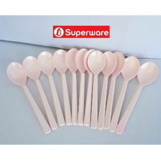 ซุปเปอร์แวร์ ช้อนกาแฟ 12ชิ้น มี3สี โอลด์โรส,ฟ้า,ขาว ม