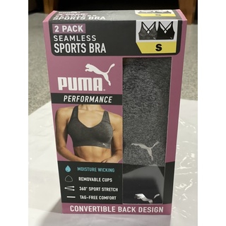 ชุดชั้นในPUMA SPORTS BRA SEAMLESS ทรงสวย กระชับ ใส่สบาย ในกล่องมี2ตัว ของแท้จากอเมริกา พร้อมส่ง