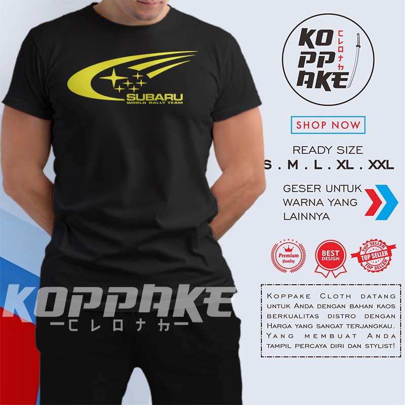 เสื้อยืดโลโก้ทีม Subaru World Rally เสื้อยานยนต์