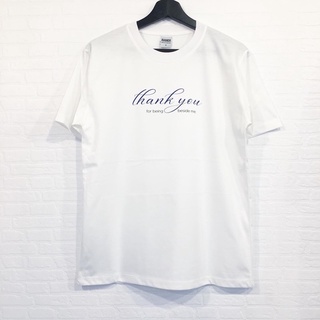 AVANDA_OFFICIAL - เสื้อยืดสกรีนลาย thank you สีขาว