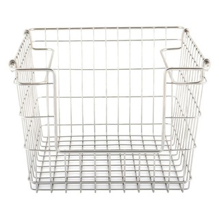 ตะกร้าสเตนเลสเหลี่ยมแบบเปิดหน้าซ้อนได้ S KECH  WIRE BASKET KECH ORGAN S STAINLESS STEEL