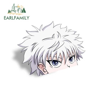 Earlfamily สติกเกอร์ไวนิล ลาย Killua Peek Campervan RV JDM ขนาด 13 ซม. x 11 ซม. สําหรับติดตกแต่งรถยนต์ รถจักรยานยนต์