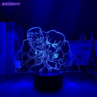 โคมไฟตั้งโต๊ะ Led ลายอนิเมะ JoJos Bizarre Adventure 3d ของขวัญวันเกิด สําหรับห้องนอนเด็ก