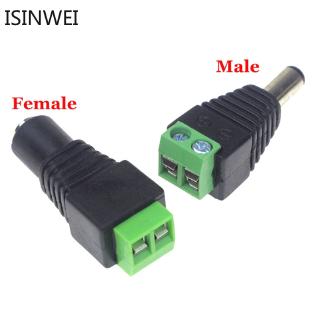 5 ชิ้น female+5 ชิ้น male dc อะแดปเตอร์ปลั๊กเสียบเชื่อมต่อ 5 . 5x2 . 1 5 . 1 มม. power jack