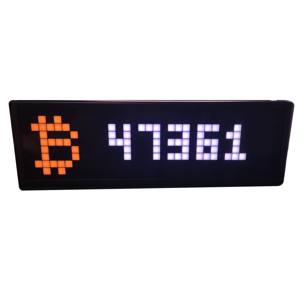 Bitcoin digital currency market display cryptocurrency real-time price display desktop decoration WI
