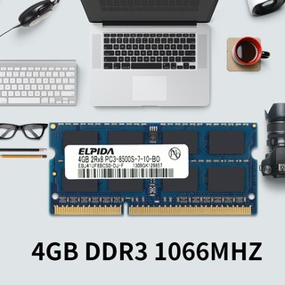 แรมแล็ปท็อป 8GB 4GB 2GB 2x 4GB DDR3 1066mhz 204pin SODIMM