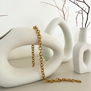 RINDA.STUDIO - Bourne chunky chain (stainless steel) (สร้อยคอ)