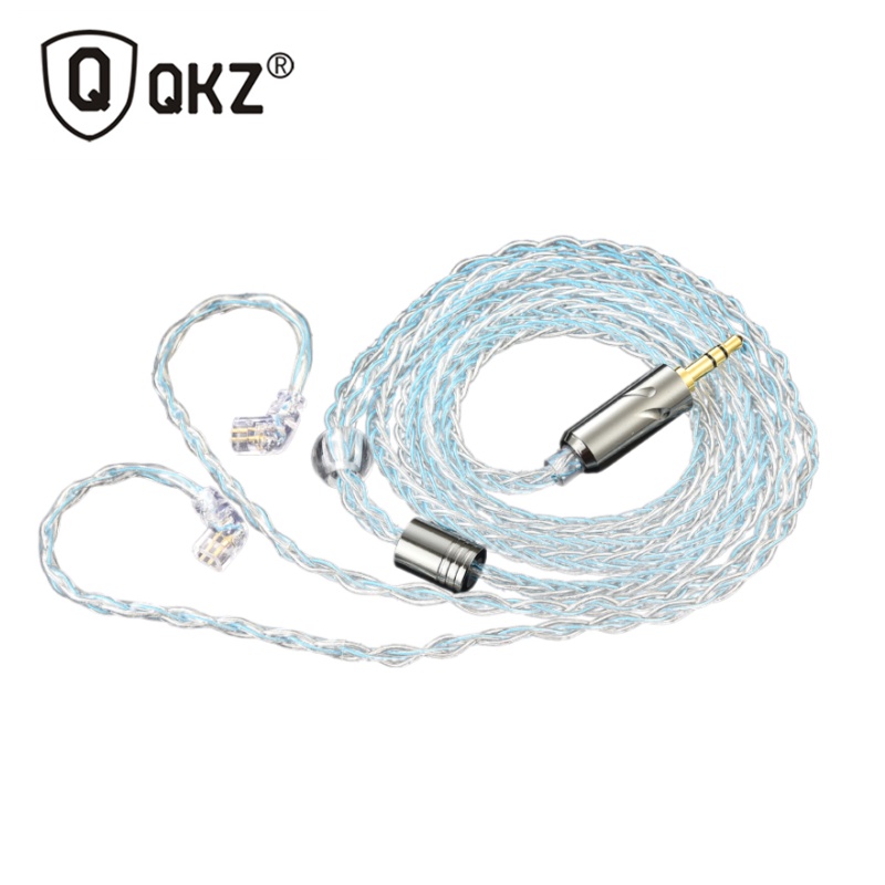 Qkz T1 อัพเกรดสาย 200 สี 8 Strand OFC Silver-plated สําหรับ KZ EDX PRO Castor PRO ZS10 PRO AS16