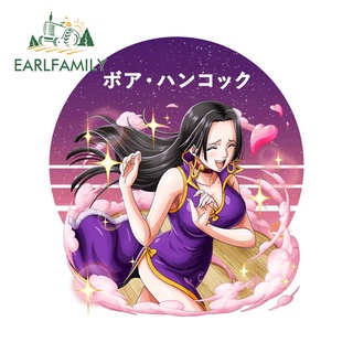 Earlfamily สติกเกอร์ ลายการ์ตูนอนิเมะ One Piece Robin RV JDM กันน้ํา 13 ซม. × 11.8 ซม. สําหรับตกแต่งรถยนต์ รถจักรยานยนต์ คาราวาน