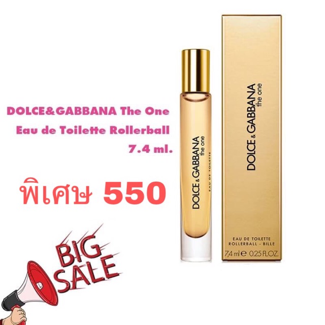🎉🎉DOLCE & GABBANA The one Eau de Toilette Rollerball 7.4 ml. Shopee