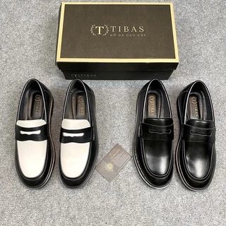 TIBAS Premium Leather Penny Loafer Shoes, Mens Loafer for Wedding, Hot Trend Yearbook Photography