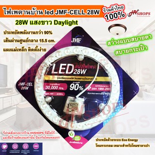 แผงไฟแม่เหล็ก led แผงไฟ led โคมเพดาน แผงไฟ led กลม (JMF-CELL 28W) ไฟเพดาน แผงหลอดไฟกลม แสงขาว ติดฝ้าเพดาน ฝังฝ้า