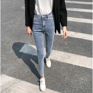 jeansยีนส์♂✆🔥ส่งไวจากไทย🔥SELLDA กางเกงยีนขายาว ทรงสกินนี่ เข้ารูป ใส่สบาย สำหรับผู้หญิง