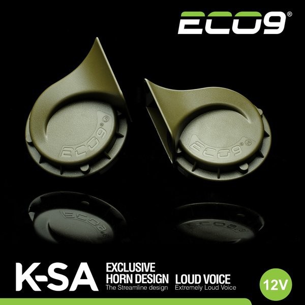 ECO 9 KSA SOUNDBLAX LUMINOS UNIVERSAL CAR MOTORCYCLE SNAIL HORNS