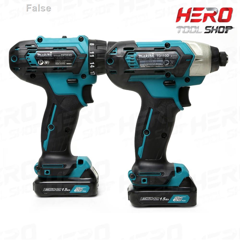 ร้านของเราเปิดตลอด 24 ชั่วโมง☼MAKITA สว่าน ชุด CLX224X1 - 12v COMBO KIT DF333DZ(สว่านไร้สาย) + TD110