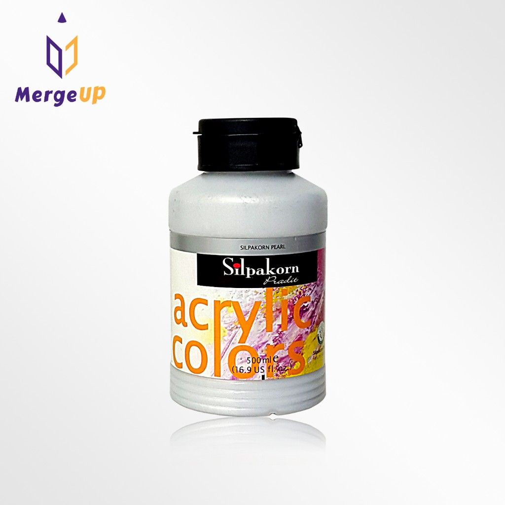 สีอะคริลิค ศิลปากรประดิษฐ์ Silpakorn 250 ml. / 500 ml. เหมาะกับการวาดลงบนทุกพื้นผิว สีศิลปากร