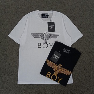 เสื้อยืด พิมพ์ลายโลโก้ BOY LONDON คุณภาพสูง มีสีดํา และสีขาว