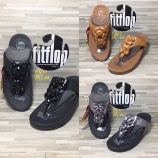 รองเท้าผู้หญิง รุ่นดอกกุหลาบรอง เท้าสไตล์ Fitflop รองเท้าเพื่อสุขภาพ