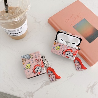 เคสซิลิโคน Airpods Pro Airpods 3 gen3 Airpods 2 Cartoon เงือก Mermaid นางเงือก Protective Silicone Case