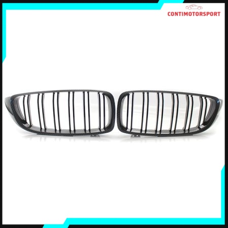 4 SERIES F32/ F33/ F36 & M4 F82/ F82 DOUBLE SLAT FRONT KIDNEY GRILL GRILLE STYLING อุปกรณ์ตกแต่งรถยน