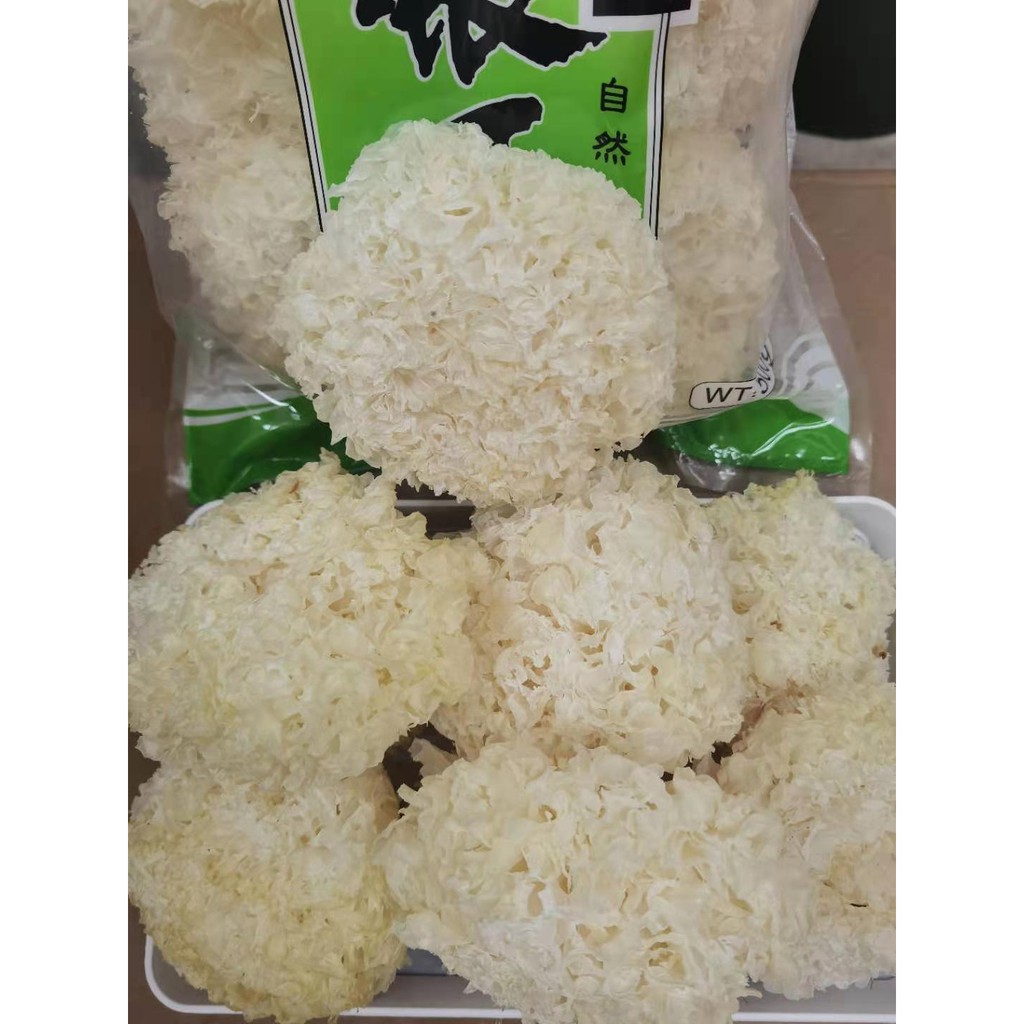เห็ดหูหนูขาว（白木耳）200g&500g，บำรุงม้ามและเจริญอาหาร