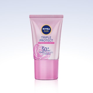 🌟 กันแดดเนื้อเซรั่ม สูตรบางเบา นีเวีย NIVEA SUN TRIPPLE PROTECT EXTRA RADIANT AND SMOOTH SPF50+ PA+++ 15มล.