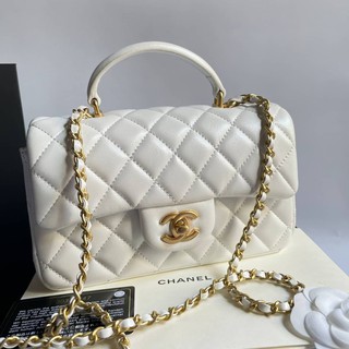 #Chanel #miniflapclassictophandle #2021 Grade vip Size 20cm  อุปกรณ์ full box set