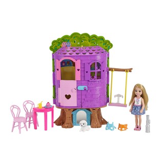 Barbie Chelsea Sweet Orchard Farm Doll, Curly Brunette, with Chick เฟอร์นิเจอร์บ้านตุ๊กตา ตุ๊กตาบาร์บี้ รุ่น FPF83