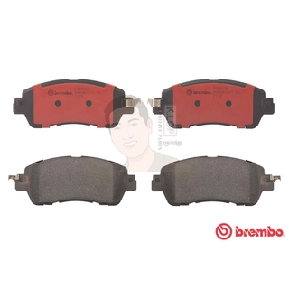 P49 055C ผ้าเบรก F (แท้ BREMBO รุ่น Ceramic)มาสด้า 2 Mazda2 Skyactive 1.3 1.5D (4dr/ 5dr) ปี2015-&gt;