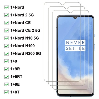 กระจกนิรภัยกันรอยหน้าจอ สําหรับ OnePlus Nord CE 2 5G N10 N100 N200 9 9R 9RT 9E 8T 3 ชิ้น