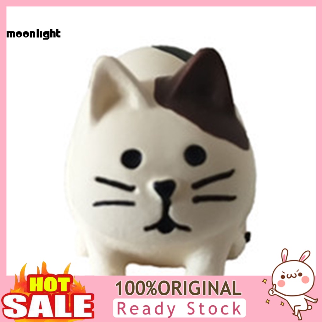 MOON เรซิ่นรูปแมวมินิจิ๋ว Zakka Cat Model Collectible for Fun