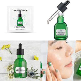 THE BODY SHOP DROPS OF YOUTH™ YOUTH CONCENTRATE ขนาด 1มิล ราคา 65บาท MFG 05/2018 EXP 05/2023