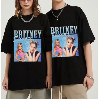 Tuxinhe เสื้อยืดแขนสั้น ผ้าฝ้าย พิมพ์ลาย Britney Spears ขนาดใหญ่ สไตล์ฮิปฮอป สําหรับผู้ชายS-5XL